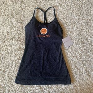 NWT Beyond Yoga Black Tank Top • Kiss My Abs • Various Sizes